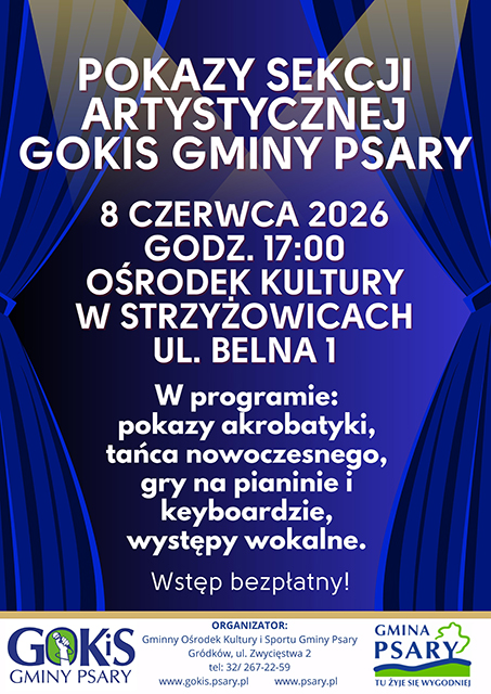 Popis sekcji artystycznej GOKiS Gminy Psary